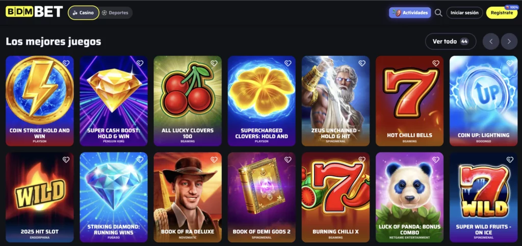 bdmbet casino juegos populares