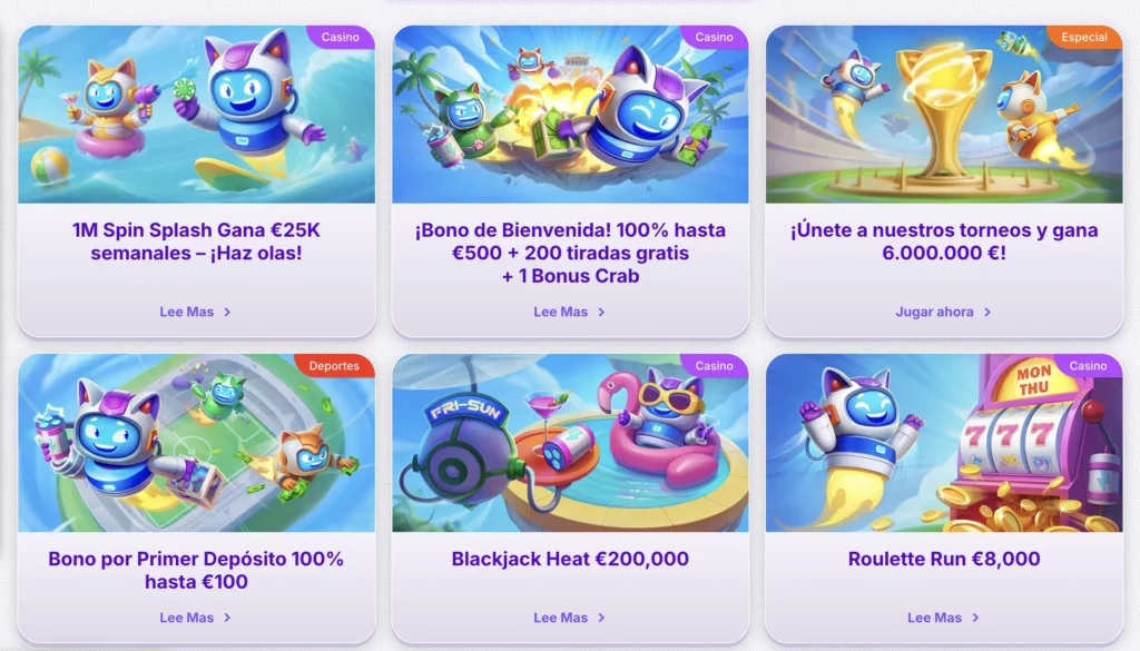 Bonos y Promociones de Robocat Casino