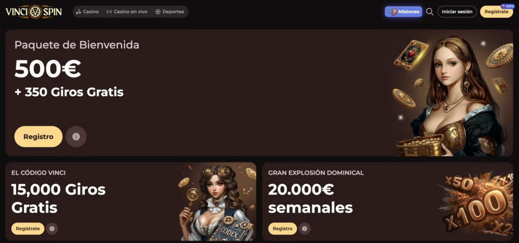 Promociones de VinciSpin Casino
