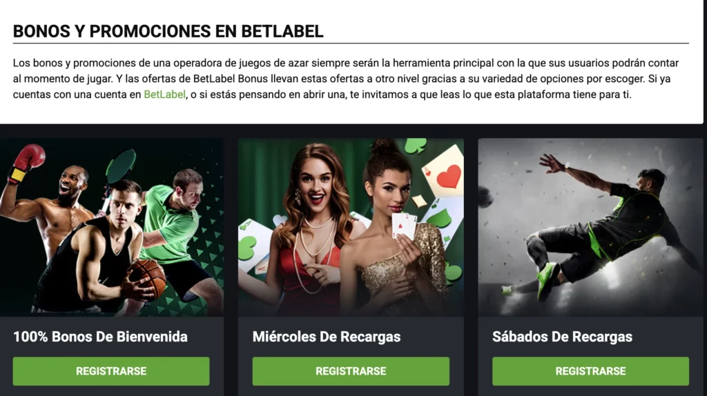 Bonos de Betlabel Casino